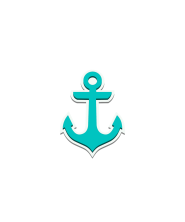 Bogg Bit - Turquoise Anchor