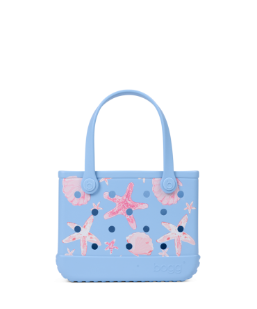 Bitty Bogg Bag - Carolina Blue Shells and Starfish