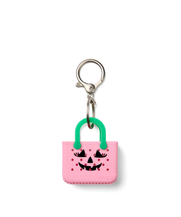 Tiny Tote Keychain - Pink Bogg O' Lantern
