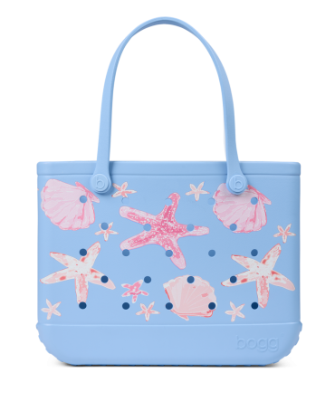 Original Bogg Bag - Carolina Blue Shells and Starfish