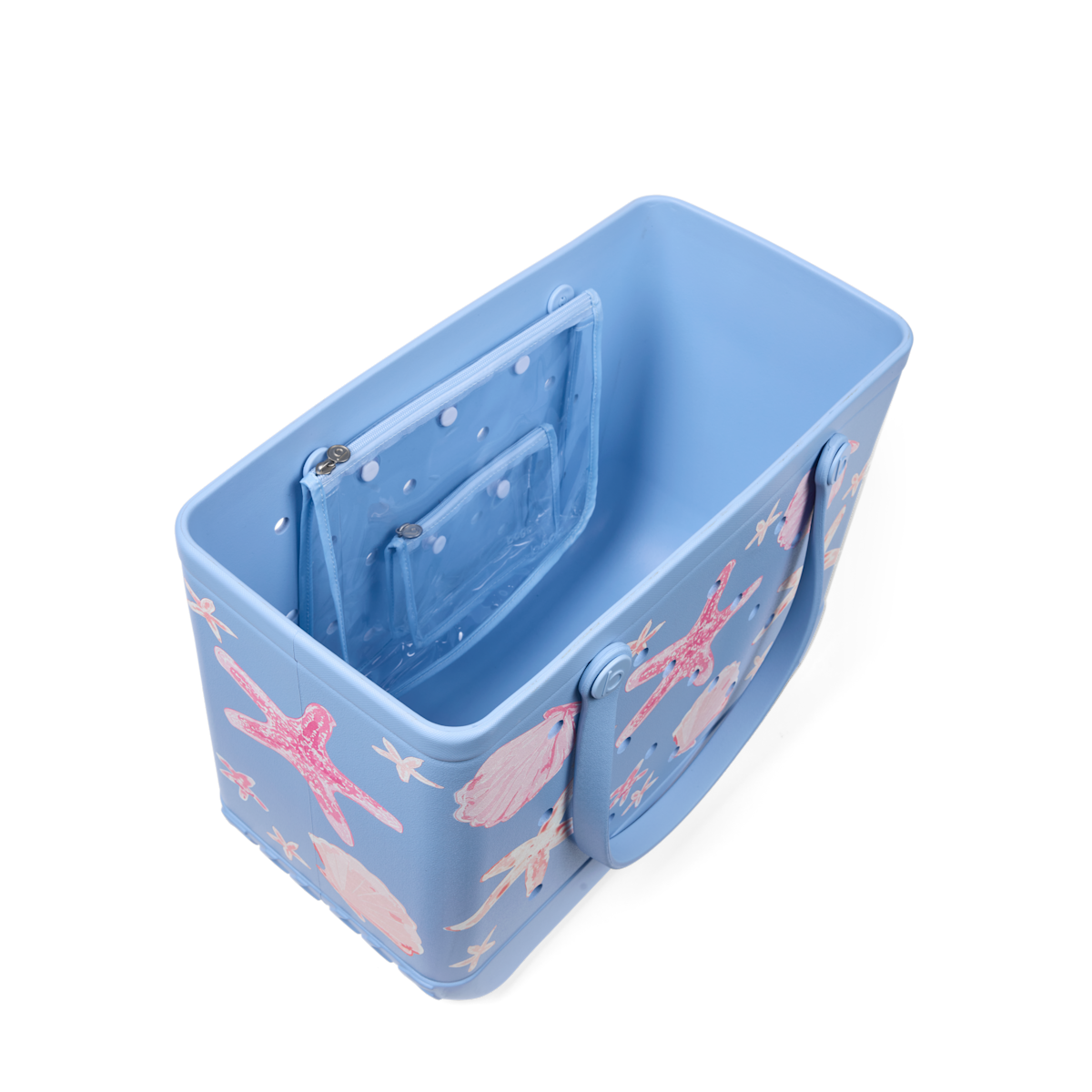 Original Bogg Bag - Carolina Blue Shells and Starfish - Image 3