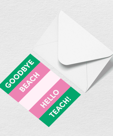 Hello Teach Greeting Card