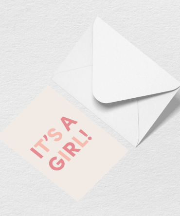 It's A Girl Greeting Card