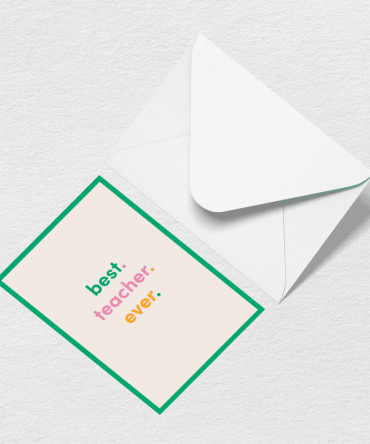 Best Teacher Ever Greeting Card