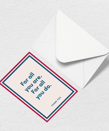 Thank You For All You Do Greeting Card