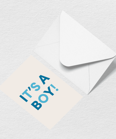 It's A Boy Greeting Card