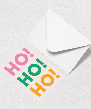 Ho Ho Ho Greeting Card