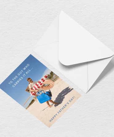 Father's Day Carries It All Greeting Card