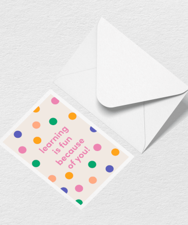 Learning is Fun Greeting Card