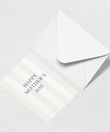 Mother's Day Stripes Greeting Card
