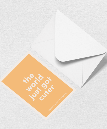 World Just Got Cuter Greeting Card