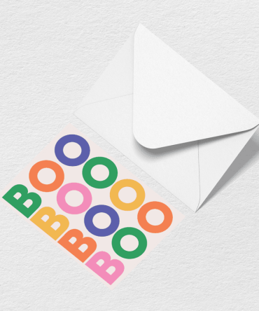 Boo Greeting Card
