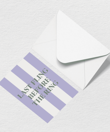 Last Fling Greeting Card
